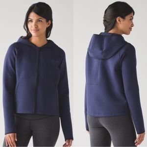 Lululemon - City Bound Hoodie Zip Jacket in Deep Indigo Blue